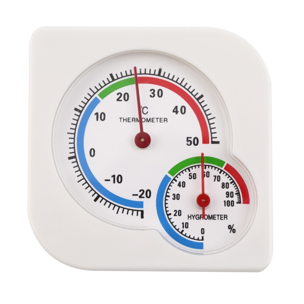 Classic Thuisgebruik Indoor Outdoor 2 In 1 Mini Nauwkeurige Natte Hygrometer Vochtigheid Thermometer Temperatuur Meter Mechanische