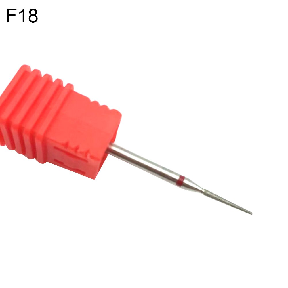 Tungsten Steel Nail Drill Bit Gel Polish Removal Milling Pedicure Manicure Tool Nail Drill Bit For Electric Manicure Drills: F18