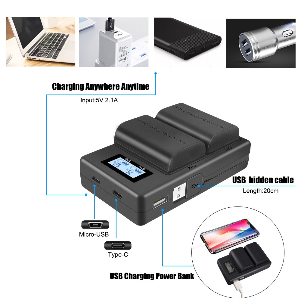 Palo LP-E6 LPE6 LPE6N Camera Batterij Li-Ion Oplaadbare Batterij Voor Canon Eos 6D 7D 5D Mark Ii Iii Iv 60D 60Da 70D 80D 5DSR