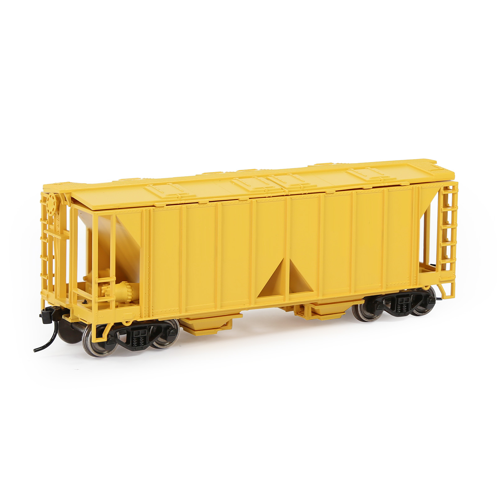 C8760 1pc Model Railway HO Scale 1:87 Hopper Car Model Trains: Yellow (Pure Color)