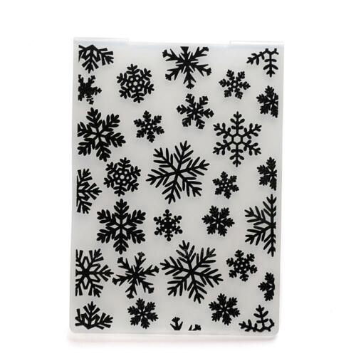 Snowflake Plastic Embossing Folders Template DIY Scrapbooking Cards Craft