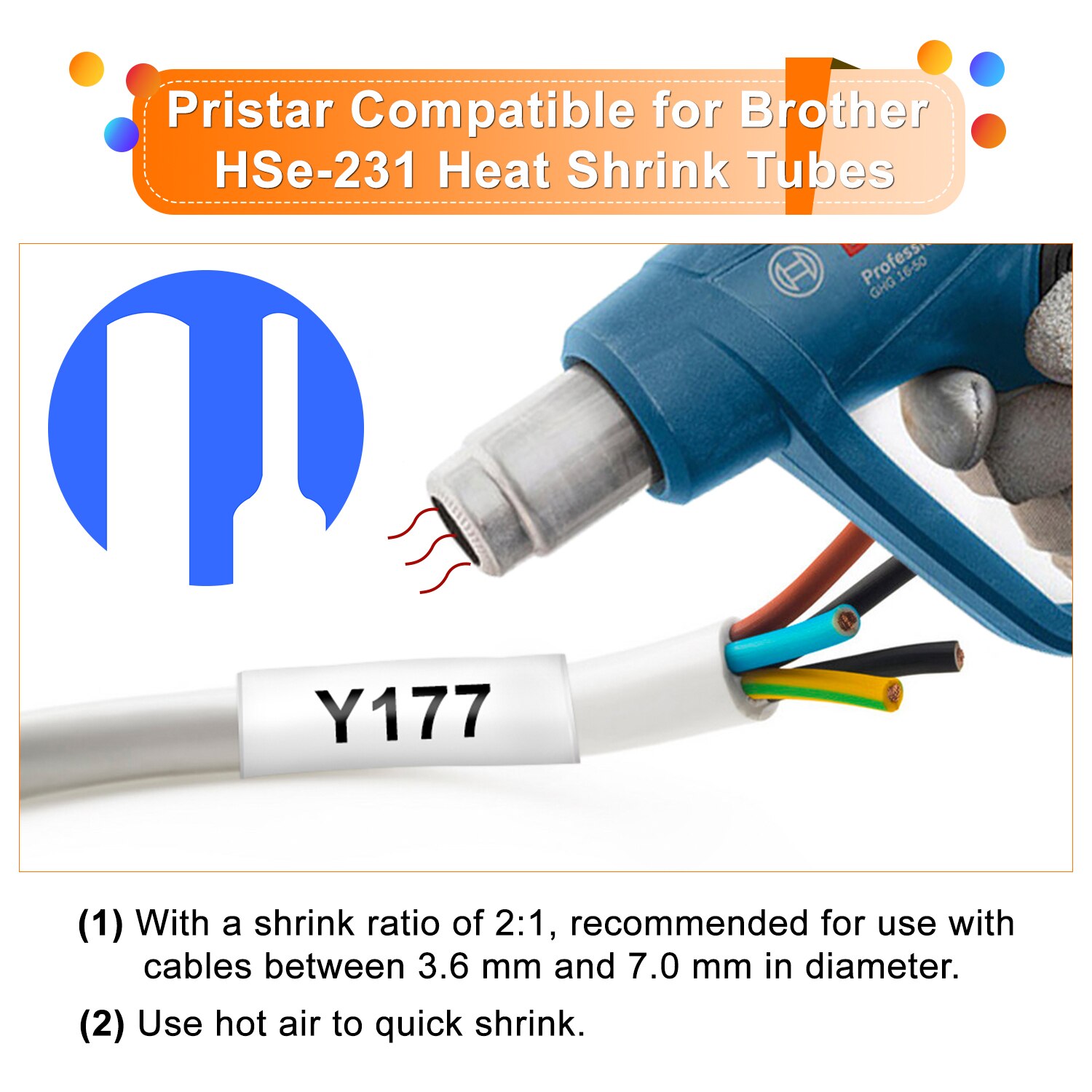 Absonic Compatibel Dymo Krimpkous Kabel Label Buizen Compatibel Voor Rhino 18056 Zwart Op Geel Voor Rhino 4200 5000 Label maker