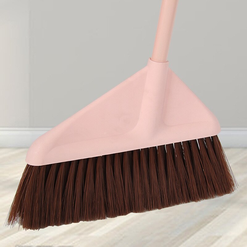 Large thick broom bump set soft wool household stainless steel four rows of silk plastic broom
