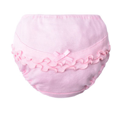 Peuter Baby Ondergoed Meisjes Slipje Kinderen 100% Katoen Onderbroek Pasgeboren Zomer Effen Kleur Broek Zuigeling Slips 0-2Year: Pink 1PCS / 6-12M