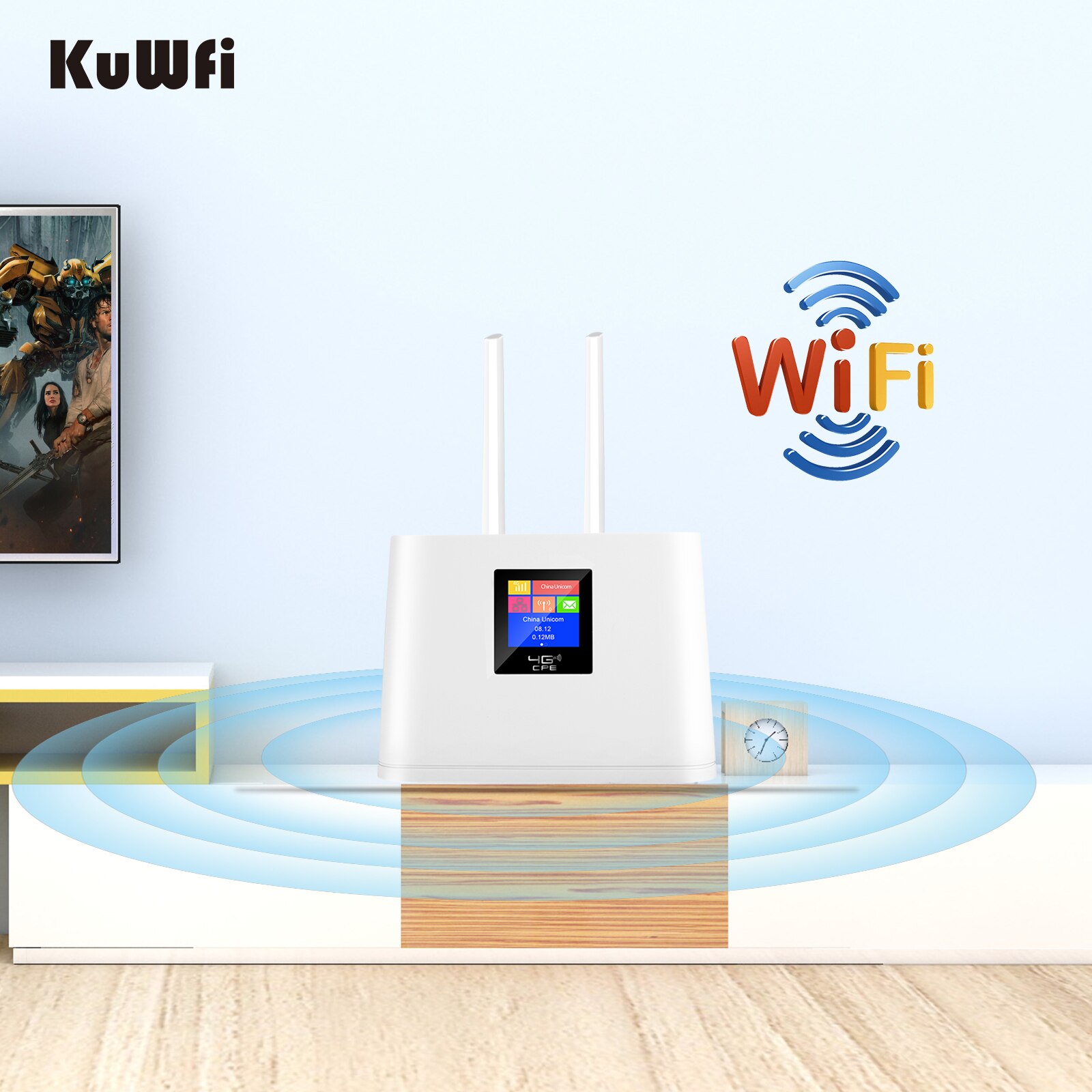 4G Wifi Router Unlocked 150Mbps Draadloze Cpe Router CAT4 Mobiele Hotspot Router Sim Card Slot 2 Externe Antennes wan/Lan-poort