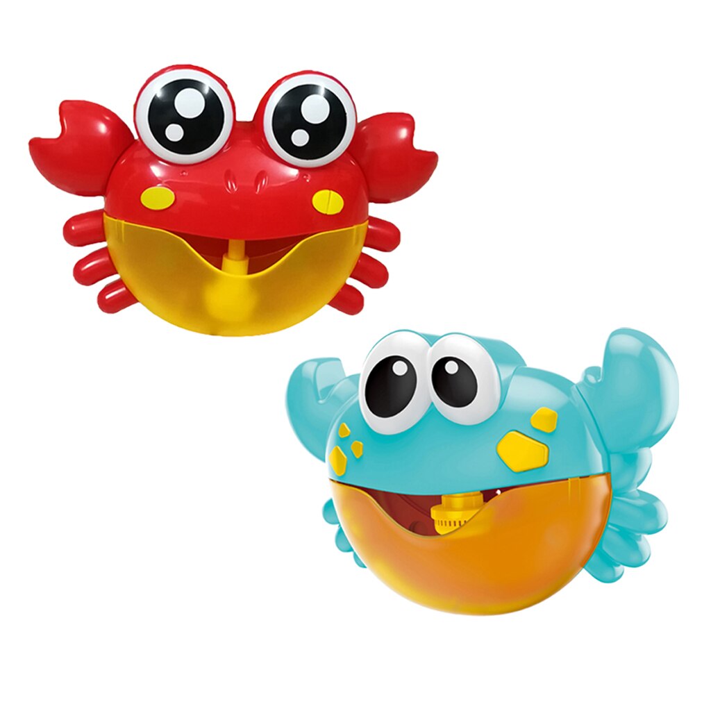 2 Stuks Kids Baby Bad Speelgoed Krab Patroon Bubble Maker Voor Badkamer Decor