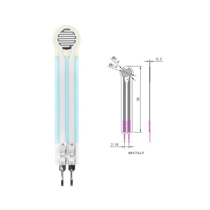 WSFS Pressure Sensor,RP-C7.6-LT High Accuracy Intelligent Pressure-Sensing Flexible Thin Film Pressure Sensor