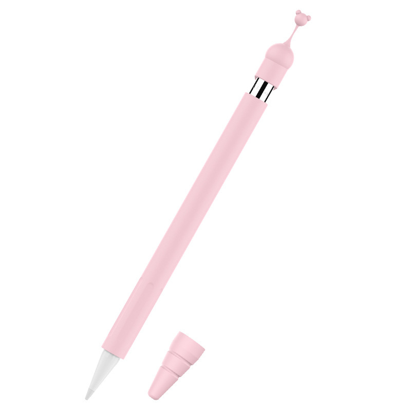 for Apple Pencil 1 Case Cover Universal Colorful for IPad Pencil Case Non-slip protector Silicone for Apple Pencil 2 1 Sleeve: Pink