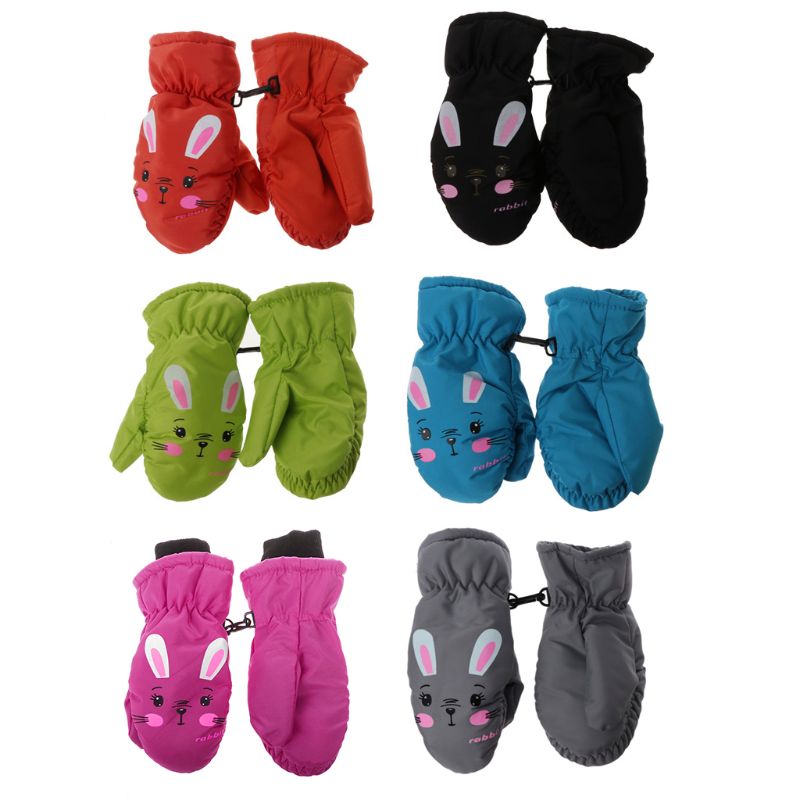 Crianças inverno quente luvas à prova de vento para crianças meninos meninas esqui ciclismo escalada ao ar livre luvas à prova dwaterproof água