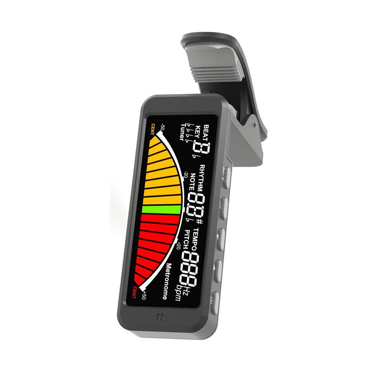 Flanger Multifunctionele Gitaar Tuner Digitale Clip-on Gitaar Tuner met Clip Mount voor Chromatische Gitaar Bas Ukulele Viool FMT-209