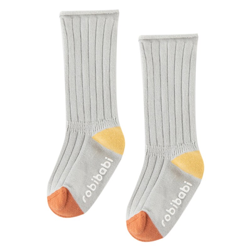 Baby Sokken Neonatale Herfst Katoen Stippen Plain Stripes Kids Meisjes Jongens Kinderen Sokken Voor 1-3 Jaar: H / 3T