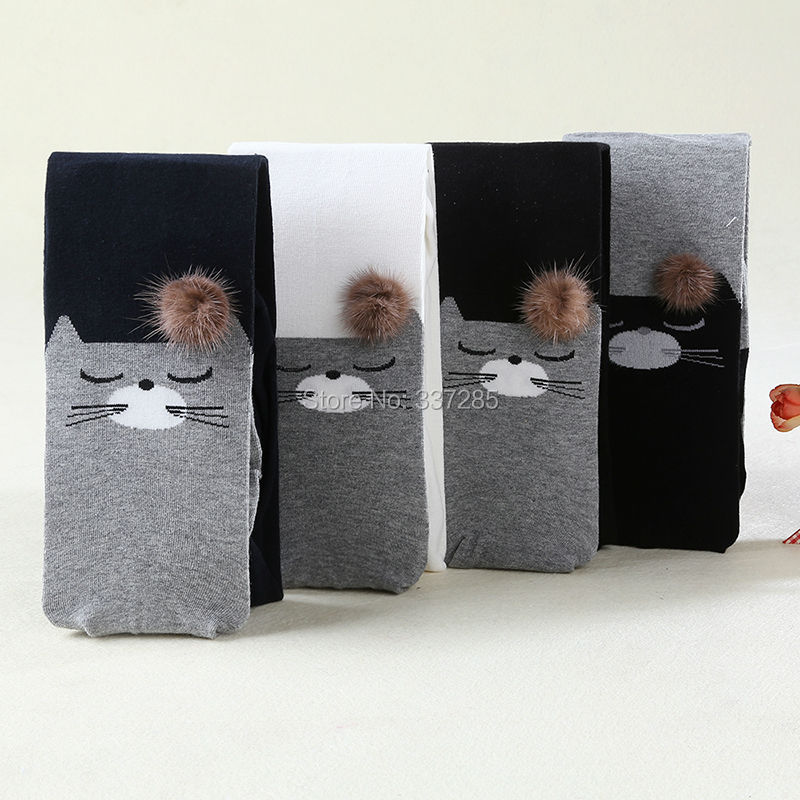 Meisjes stijlen herfst leggings voor baby kids katoen warm prinses meisjes kinderen broek mooie kat warmer kind leggings