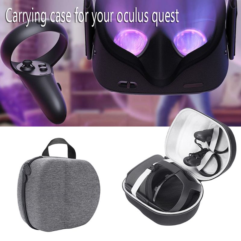 Hard EVA All-in-one Travel Storage Bag Carrying Case Box for Oculus Quest Virtual Reality System Accessories