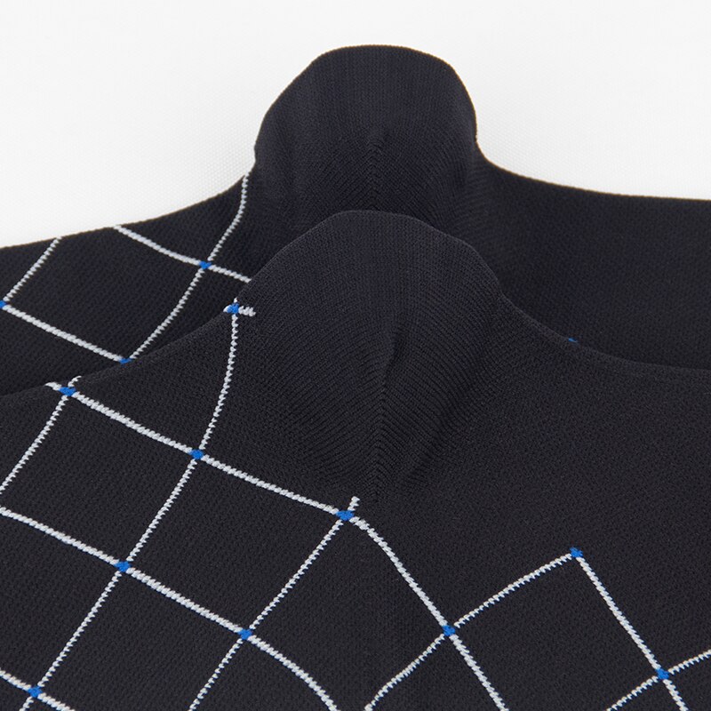 Compression Stockings Unisex Black Series Dot Striped Star Square Shaped Elastic Outdoor Prevent Varicose Veins Reduce Fatigue