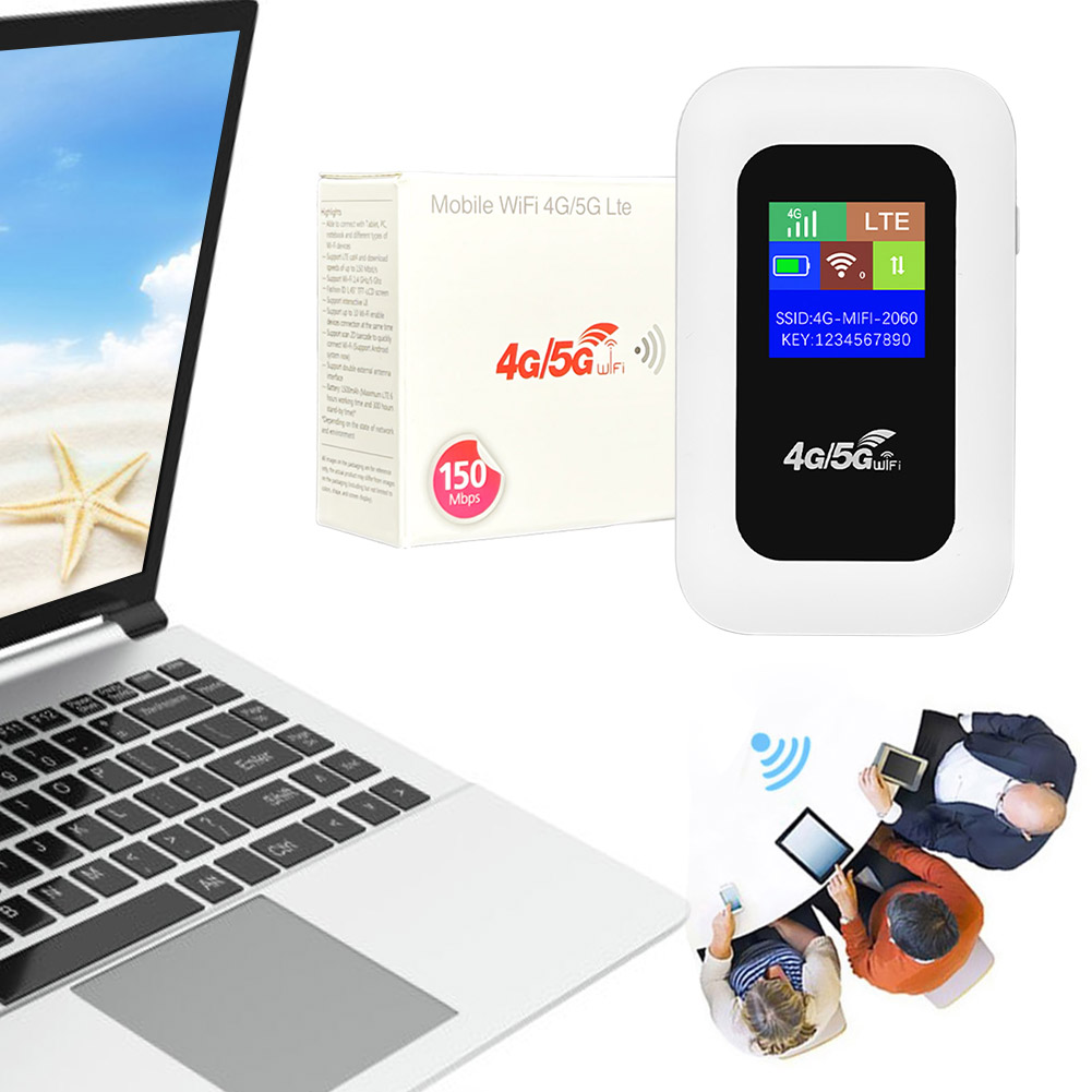 Mobilny router WIFI 4G/5G 150Mbps 4G LTE Router bezprzewodowy 3000mA Przenośny kieszonkowy modem MiFi Mobilny hotspot Wi-Fi z gniazdem karty SIM