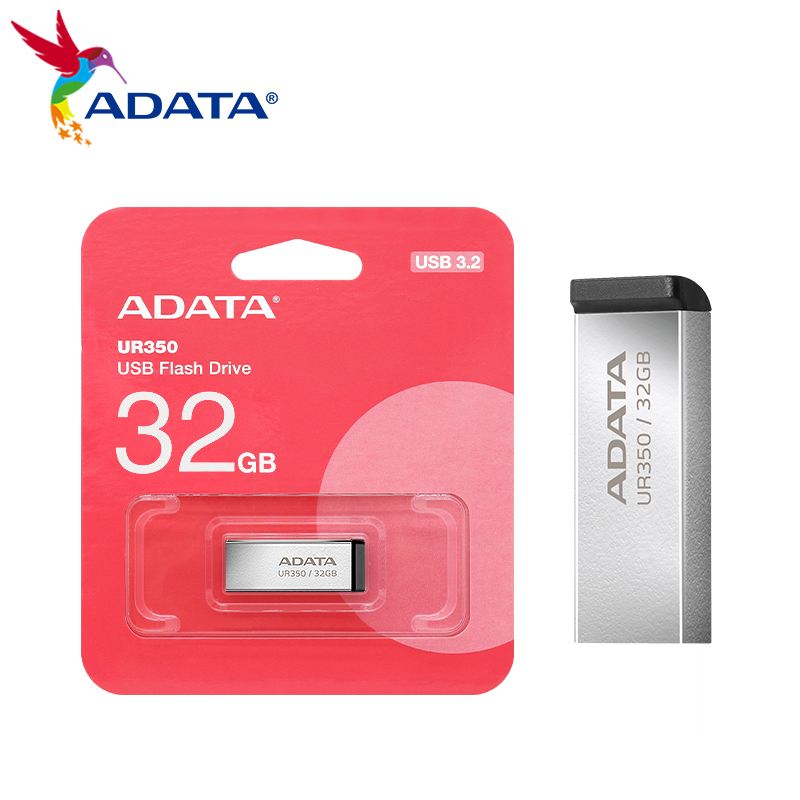 ADATA UR350 USB3.2 Flash Drive 32GB 64GB 128GB 256GB metal U Stick Pen DriveRead Speed Up To 100MB/s Memory USB Stick