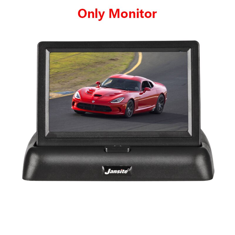 VTOPEK – moniteur de voiture pliable, écran LCD TFT de 4.3 pouces, caméra de recul pour système de stationnement, NTSC PAL: Only monitor