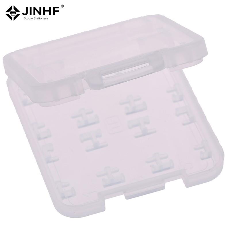 Transparente Hard Memory Card Storage Box, 8 em 1, Micro SD, SDHC, TF, MS, Protector Holder, Hard Case, Storage Box, 2Pcs