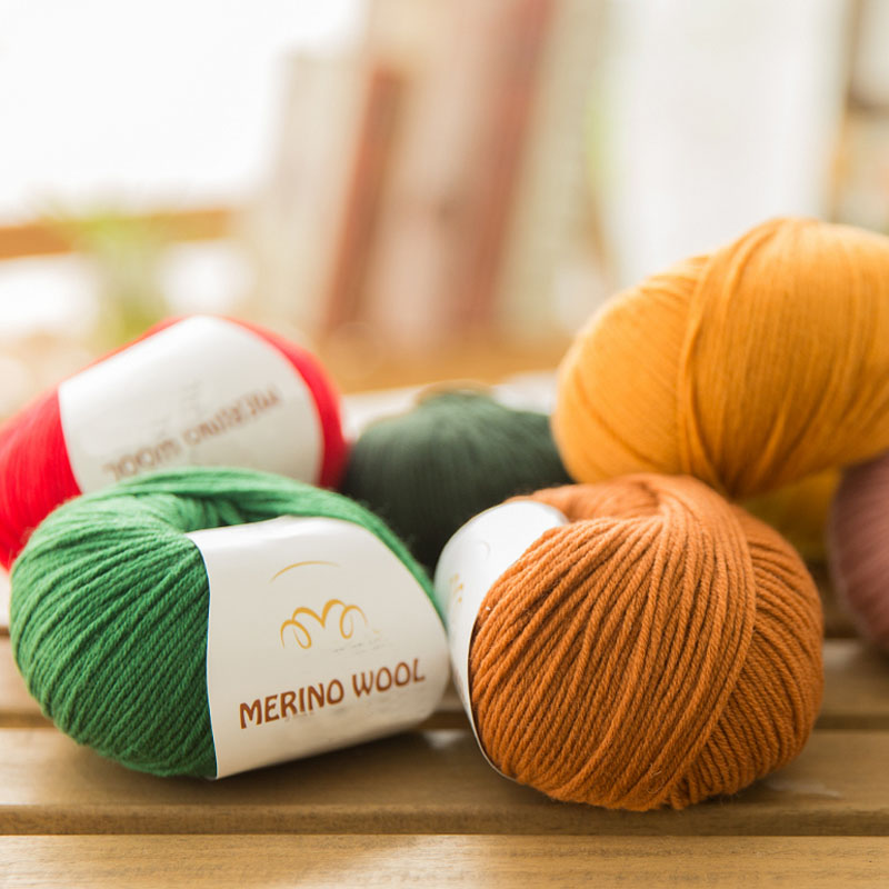 100% Merino Wol Garen Hand Breien Baby Kids Zachte Dikke Garen Voor Breien Threads Hand Knit Sjaals Sokken Kasjmier Garen kamgaren