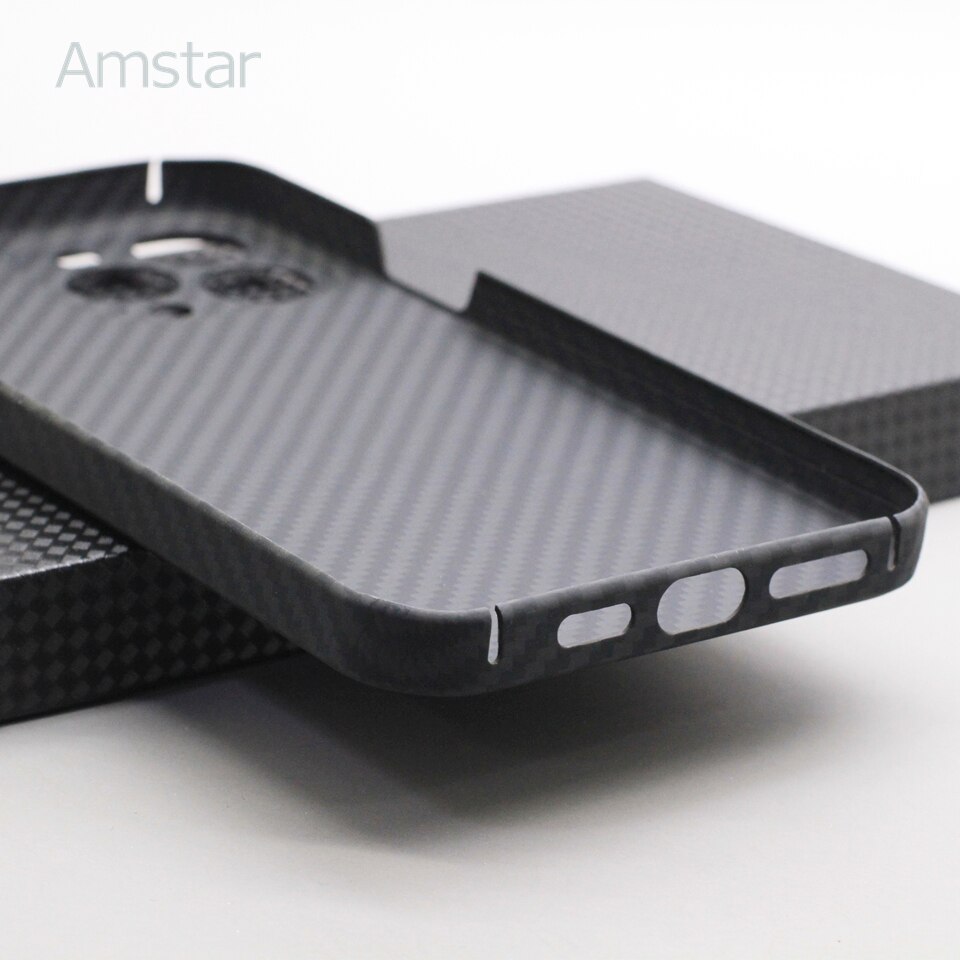 Amstar magnetische kohlefaser-handyhülle für iphone 13 Profi max 13 Profi, ultradünne aramidfaser-magnetabdeckung mit kabelloser ladefunktion