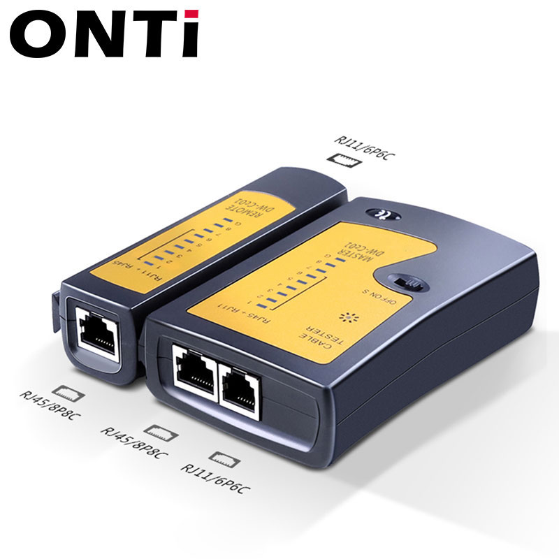 Professionale Cavo di Rete tester RJ45 RJ11 RJ12 gatto5 UTP LAN Cavo tester di Rete Strumento Palmare filo linea rivelatore Telefono