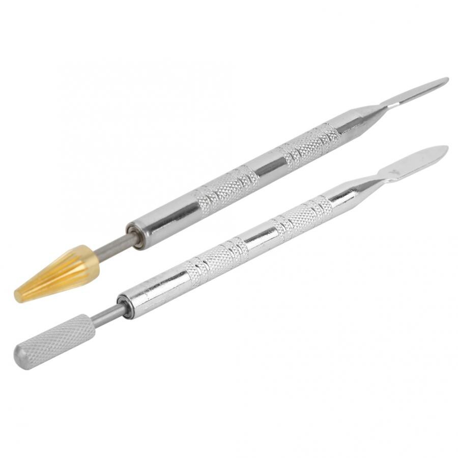 Herramienta perforadora de cuero para perforar, doble uso, punta de latón, punta de aceite, DIY, perforadora hecha a mano, herramientas artesanales de cuero DIY