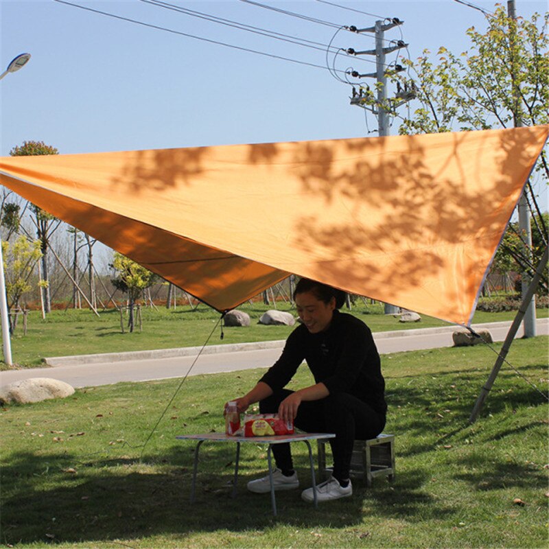 320*250cm telo impermeabile ultraleggero riparo da sole tenda da campeggio tenda da giardino tende da sole protezione solare tenda da sole per Picnic in spiaggia: Orange