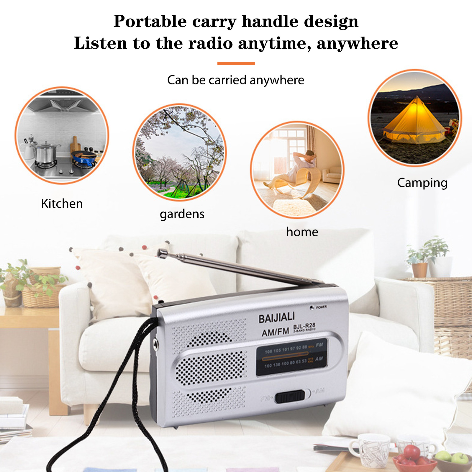 Dual-band Radio Digital Pocket Radio Receiver Handheld AM FM Short/Long Wave Radios Devices Manual Channel Speaker