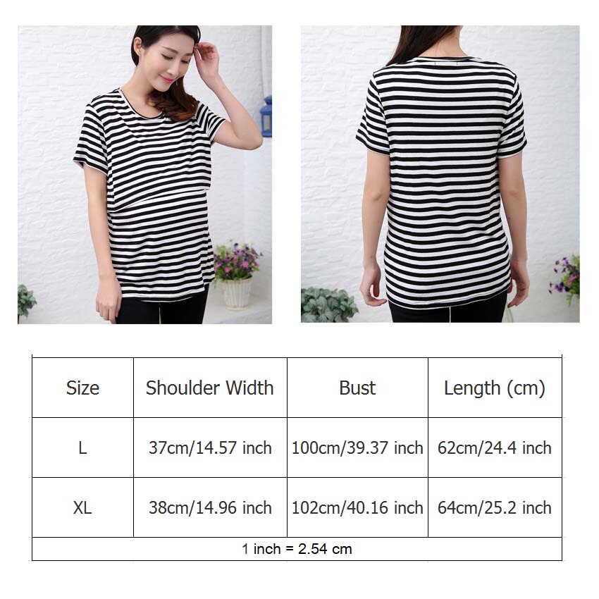 Maternity Clothes Spring Summer Striped Loose Casual Breastfeeding Blouses Tops for Pregnant Women Pregnancy Tanks