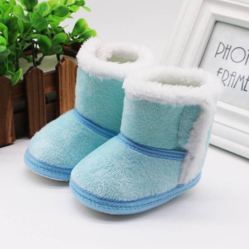 Warm Newborn Toddler Boots Winter First Walkers baby Girls Boys Shoes Soft Sole Fur Snow Booties for 0-18M First Walkers