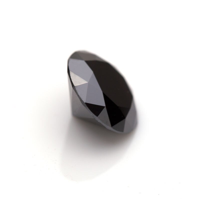 4.2mm top noir rond coupe moissanite pierres précieuses par carat prix nouvelles accepter bijoux personnalisés faisant