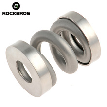 ROCKBROS MTB Bicycle Rear Shocks Titanium Bike Cycling Coil Spring Suspension Rear Shock Shox for Brompton Rear Bumper Absorber