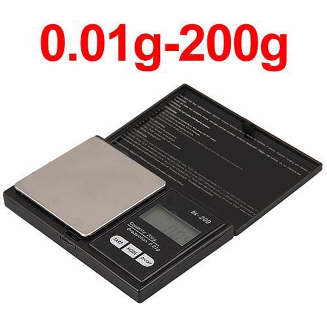 Mini Precisie Digitale Weegschaal 200G X 0.01G Sieraden Goud Zilver Coin Gram Zakformaat Display Units Pocket Elektronische weegschalen