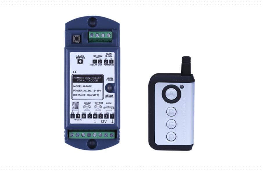 4-key wireless remote controller (receiver+transmitter )kit for dorma automatic glass sliding door