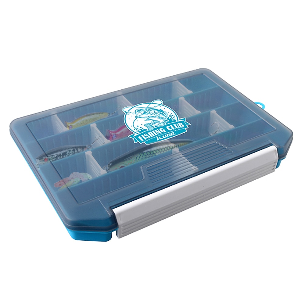 Fishing Tackle Box Storage Trays with Removable Dividers Fishing Lures Hooks Accessories Storage Organizer Box