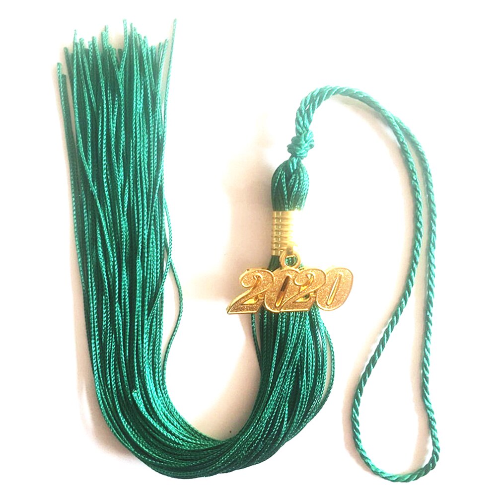 Frange avec charme vêtements Graduation chapeau gland artisanat fabrication académique accessoires couture bricolage décoration cérémonies fête: green