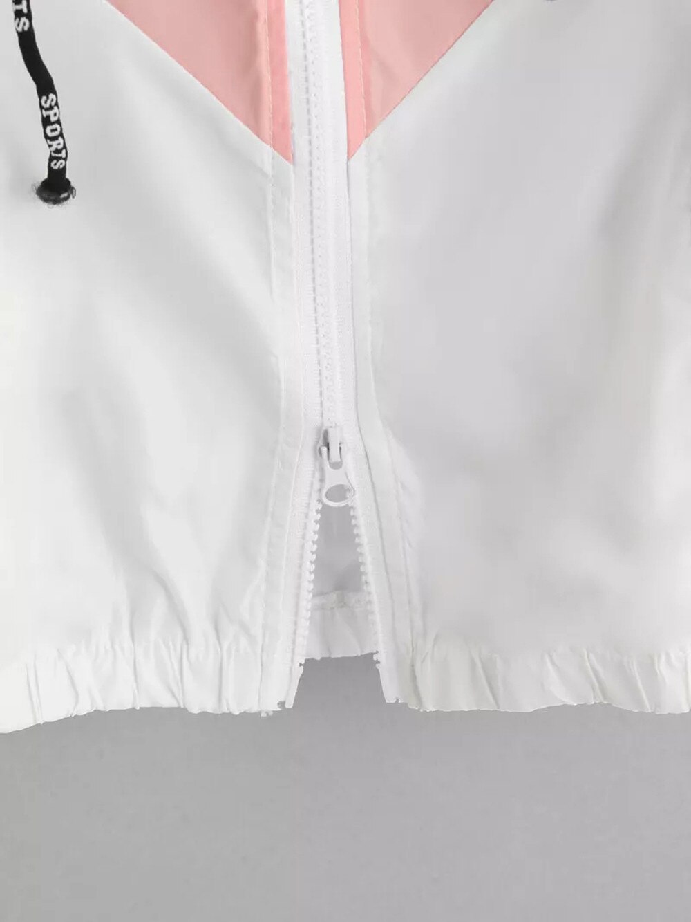 Hiver popeline poches zippées vestes de plein air basique Patchwork mince manteau rabattu fermeture éclair col décontracté manteau à capuche