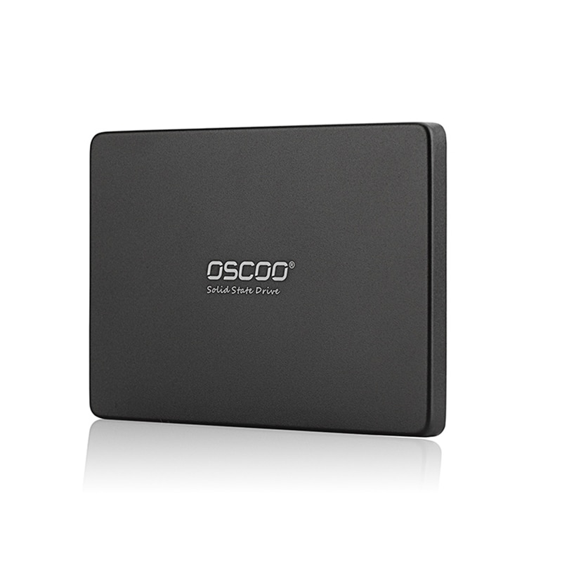 Oscoo ssd 120gb 240gb 480gb 2.5 tommer sataiii sort metal etui 3d nand flash intern solid state harddisk disk