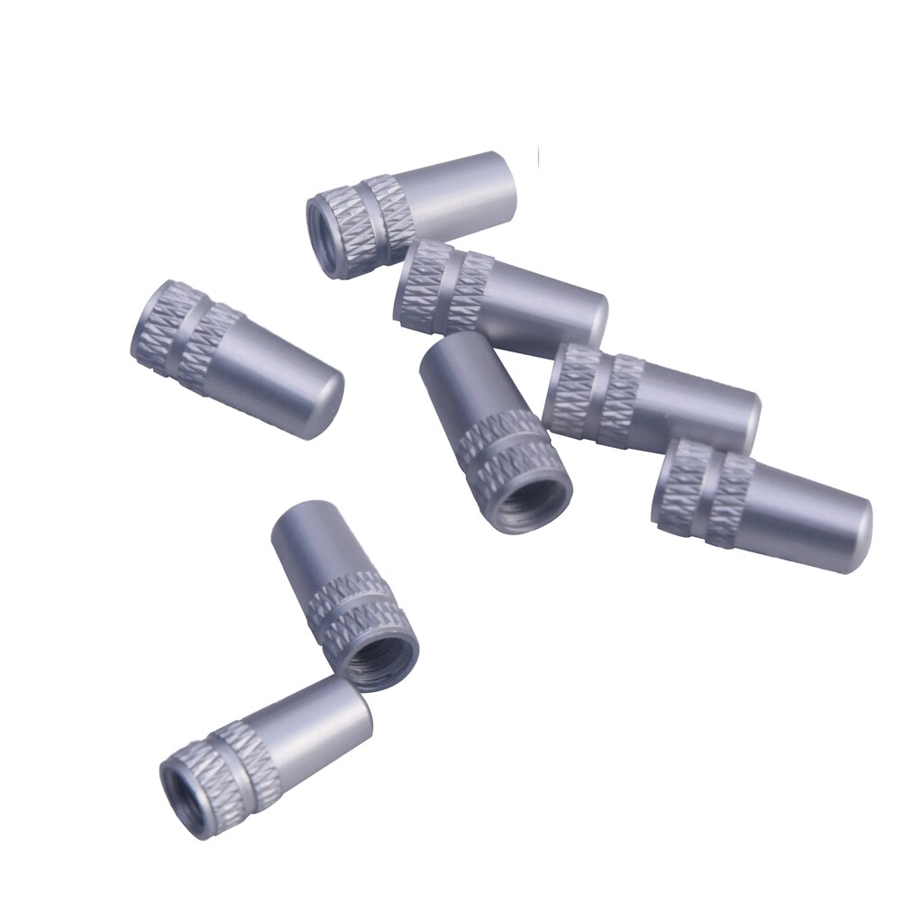 10 pièces/lot Presta casquette vélo vélo Fixie Presta roue jante pneu tige Air bouchons couverture anti-poussière vélo accessoires # H915: silver