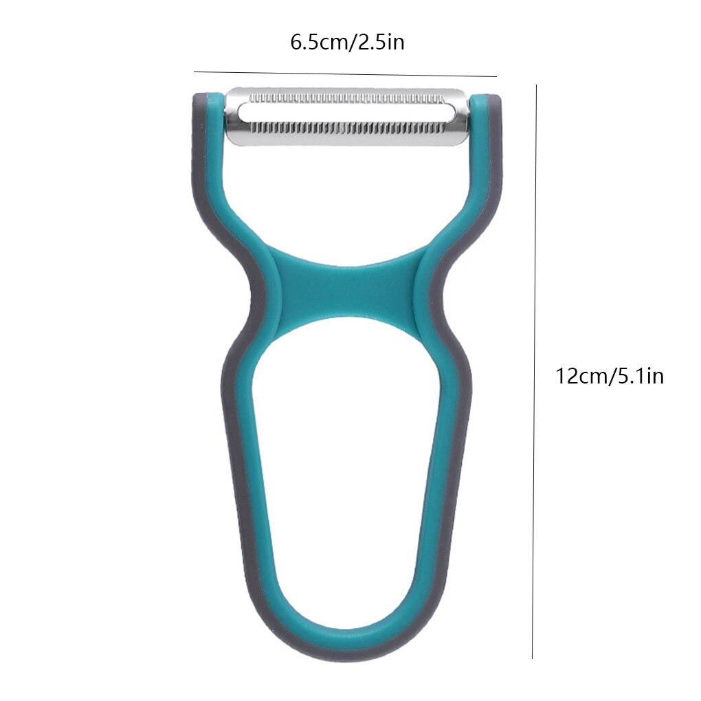 3pcs Vegetable Peeler Set For Potato Fruit Non-slip Home Kitchen Peeling Tool Random Color
