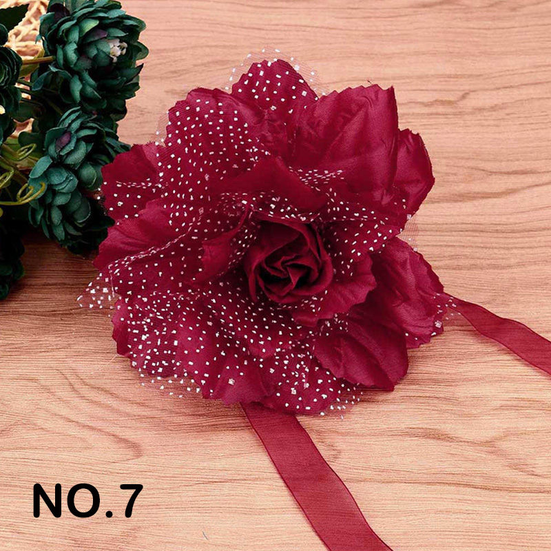 1pc Peony Flower Curtain Strap Curtain Tie Backs Home Decoration: 7
