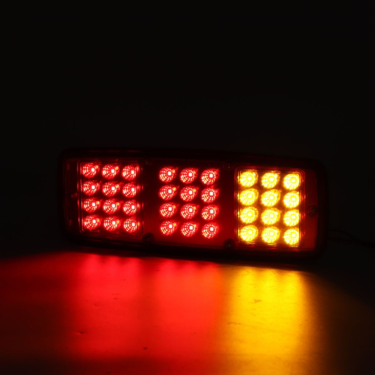2pcs 24V Waterproof 36 LED Tail Light for Car Truck Trailer ATV Caravan Lorry Rear Brake Light Stop Reverse Lamp Light