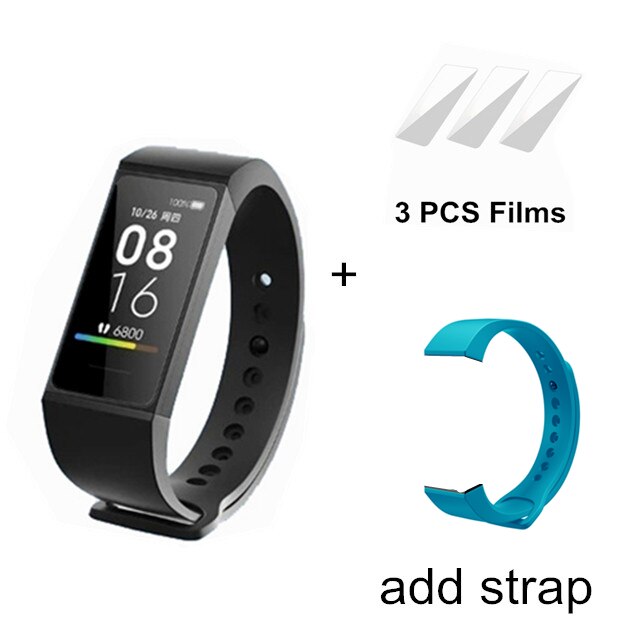 Xiaomi Redmi Band Smart Wristband Fitness Frequenza Cardiaca di Sport del Monitor Bluetooth 5.0 USB di Ricarica Braccialetto 2020 redmi intelligente banda: add blue strap