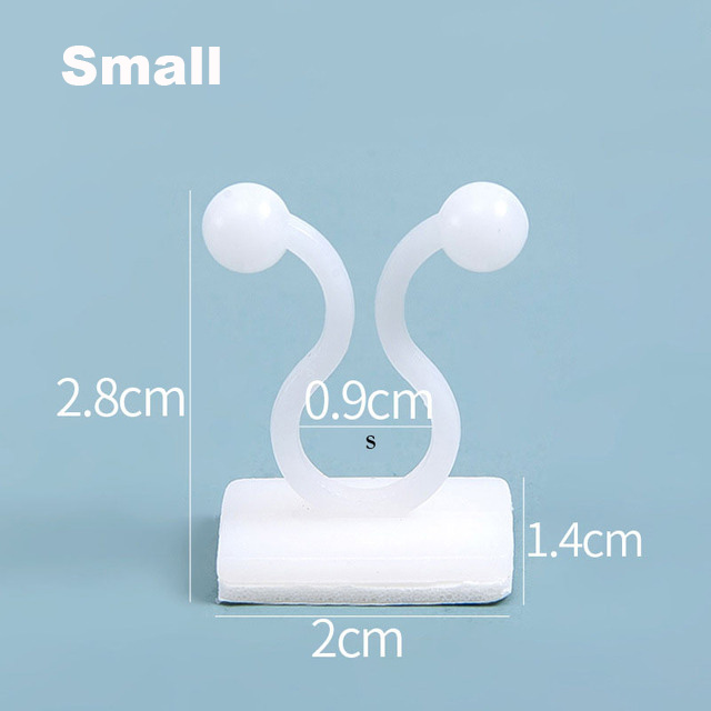 Clips muraux pour plantes grimpantes, crochet à boucle fixe auto-adhésif, pince en rotin, Stent pour plantes, Clips pour vigne grimpante murale pour plantes de jardin: 4XL / Beige