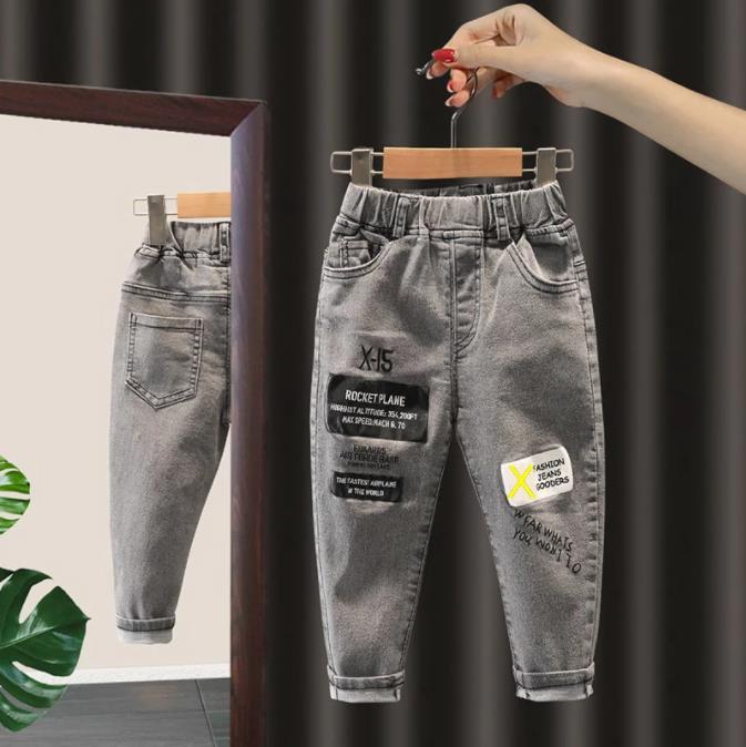 Pantaloni Casual per bambini neonate ragazzi Jeans denim pantaloni elastici per il tempo libero pantaloni in cotone per bambini per abbigliamento per bambini 2 3 4 5 6 anni