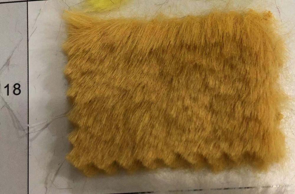 På pilsner 800g kaninpels 13mm høy imitert kaninpels, klær, hjemmetekstilleker, skomateriale plysjstoff: beige