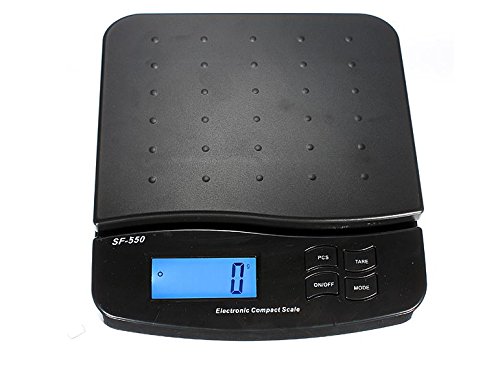 25kg/1g 55lb Digital Postal Scale Table Top Parcel Letter Postage Weigh Electronic Weighing Scales LCD Back-lit