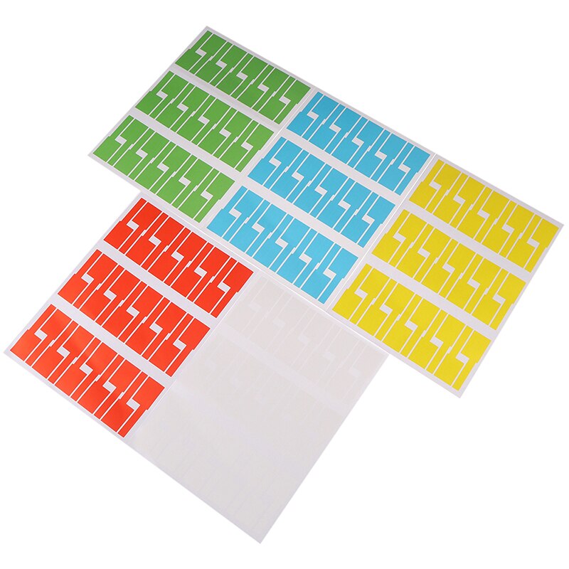 30 stuks/vel zelfklevende kabelstickers waterdichte identificatielabels labels organizers kleurrijke identificatielabels