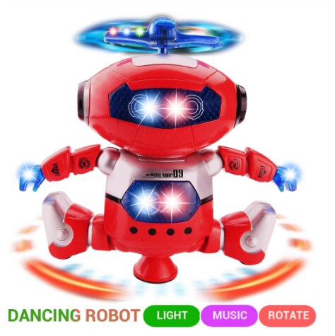 Robot Elettronico Lopen Ballando Cantando Robot Con Musicale E Luci Lampeggianti Colorate Corpo Spinning Robot Giocattolo Rega