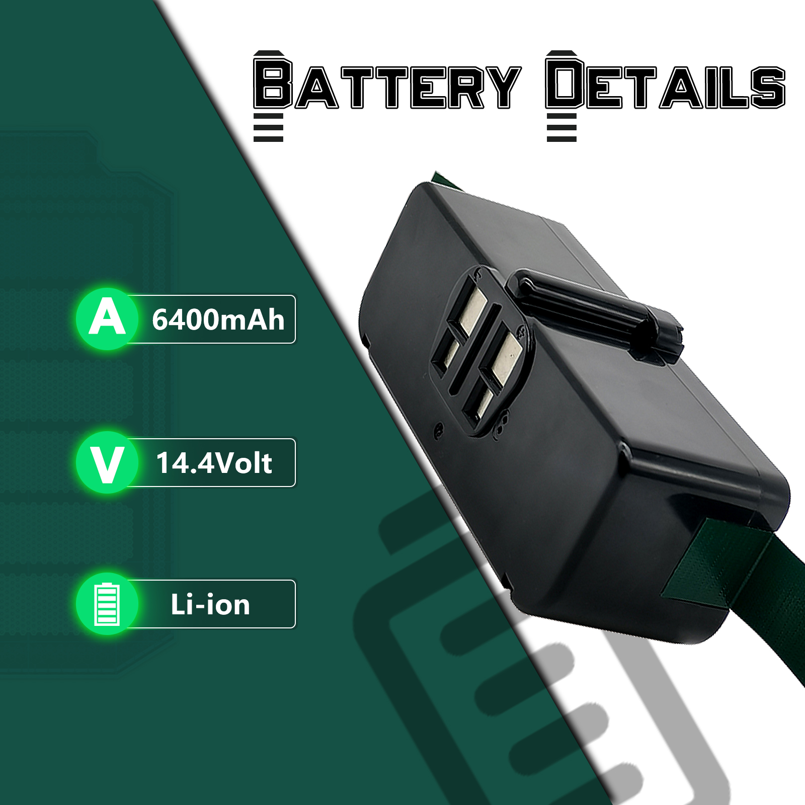 Upgrade 14,4 V 5000 mAh Ni-Mh Akku Staubsauger Akku für iRobot Roomba 500 600 700 800 900 980 890 880 870 860 675 760